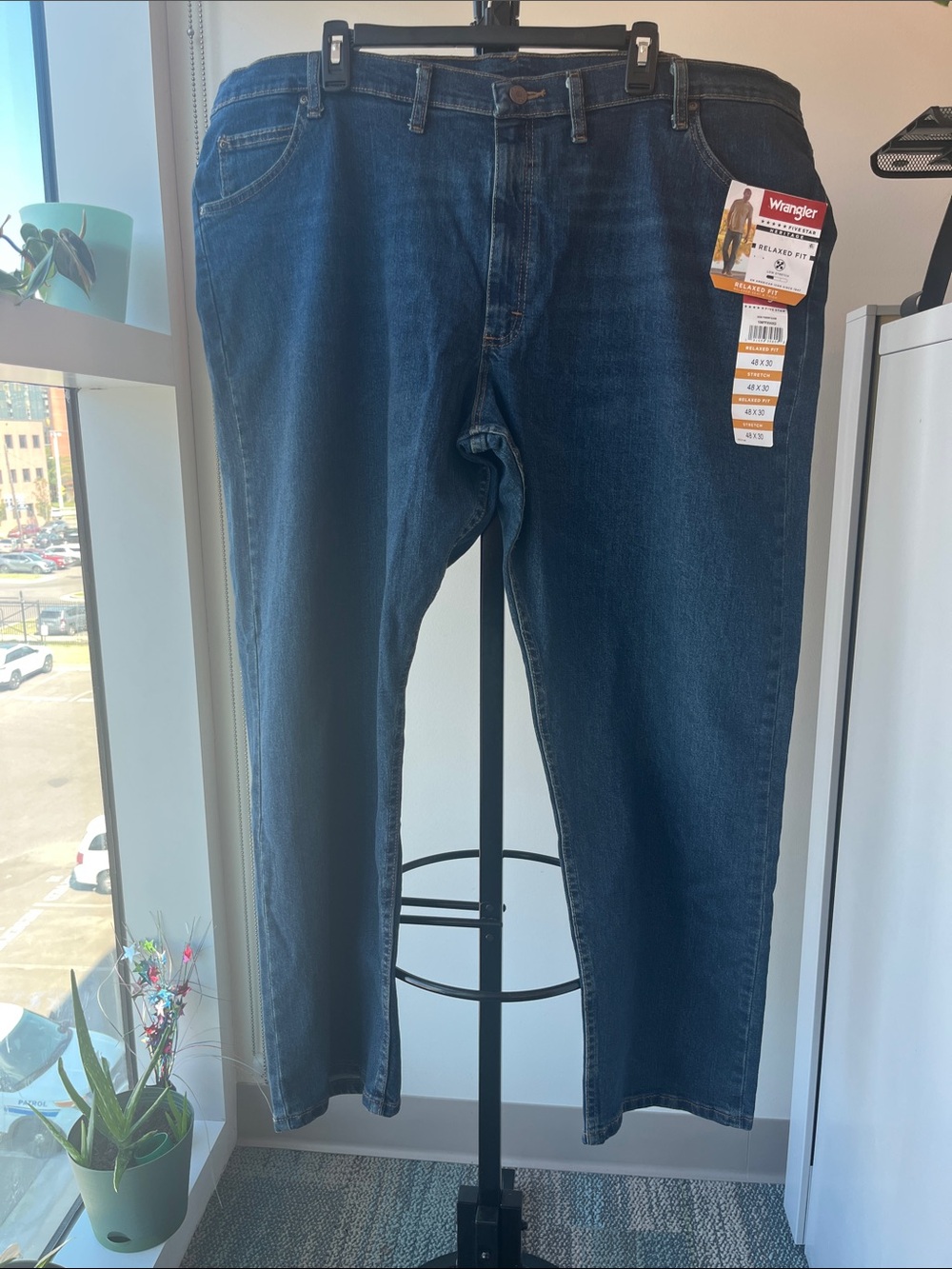 Wrangler Relaxed Fit Five Star Heritage Jeans Size 48X30